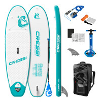 Inflatable and Foldable element small all round isup set - WHITE/AQUAMARINE - Length 8’2’’/250 cm - HS-CNA000832 - Hydrosport Cressi